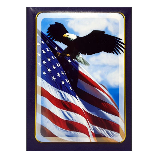 American Eagle Patriotic Funeral Guest Book