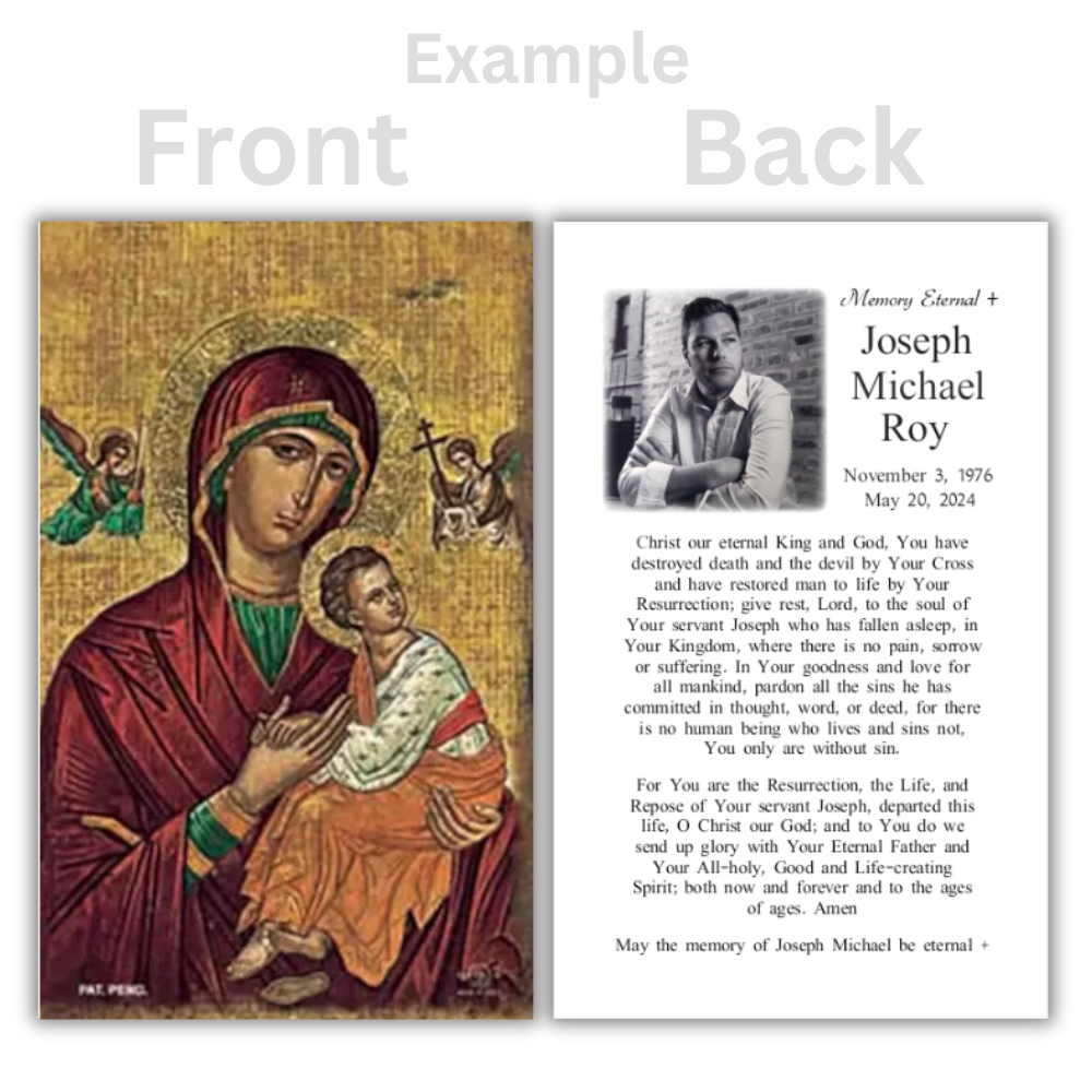 Personalized Icon Series Prayer Cards