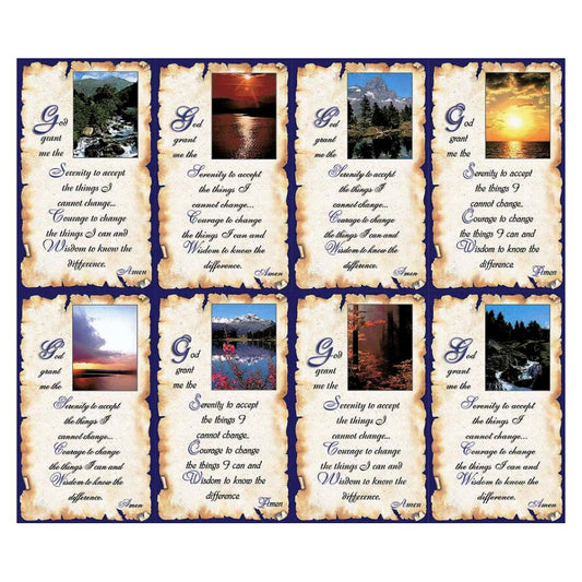 Natures Serenity Memorial Prayer Cards
