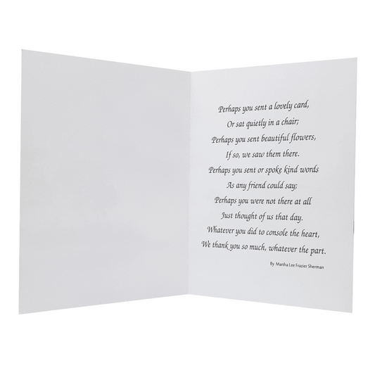 Morning Mist Acknowledgement Thank You Cards Set of 25 Inside