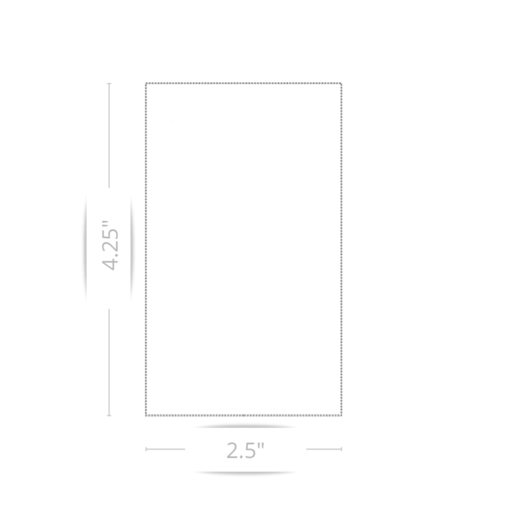 Personalized Custom Laminated Holy Family Gold Foil Memorial Prayer Card Example size 4.25" L x 2.5" W