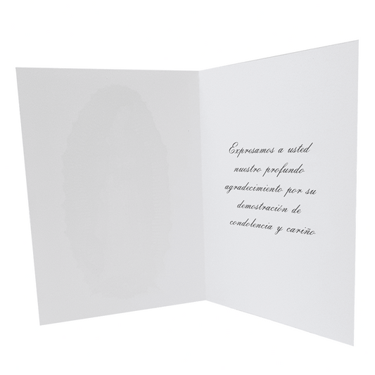 Funeral Celebration of Life Our Lady Of Guadalupe Acknowledgement Cards Thank You Notes Spanish En español Set of 25 Inside