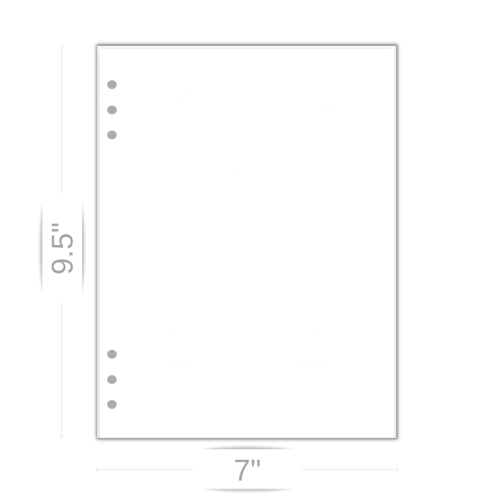 Personalized Custom Extra Blank Front Page Funeral Celebration of Life Guest Book Sizing 9.5" L x 7" W