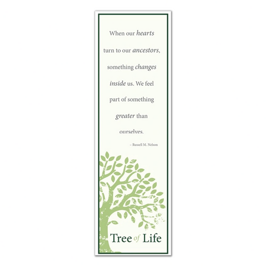 Celebration of Life Funeral Personalized Custom Laminated Tree of Life Memorial Bookmarks set of 4