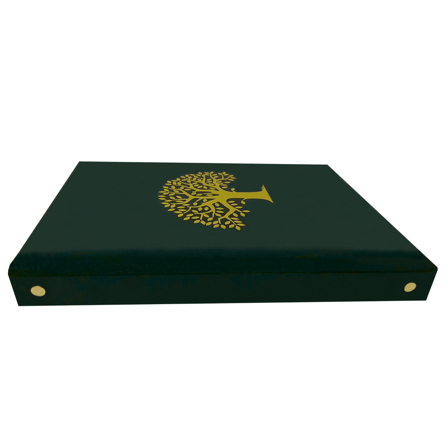 Simple Elegant Green Tree of Life Spiritual Classic Celebration of Life Funeral In Memory Guest Register Book Memorial Bookstore