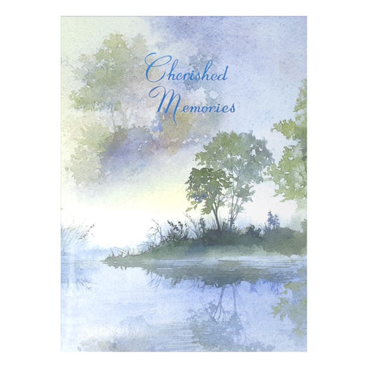 Morning Mist Funeral Guest Book