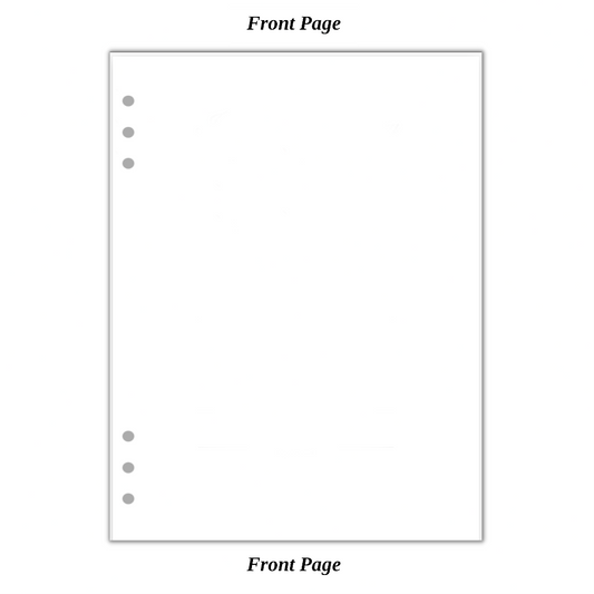 Personalized Custom Extra Blank Front Page Funeral Celebration of Life Guest Book Editable