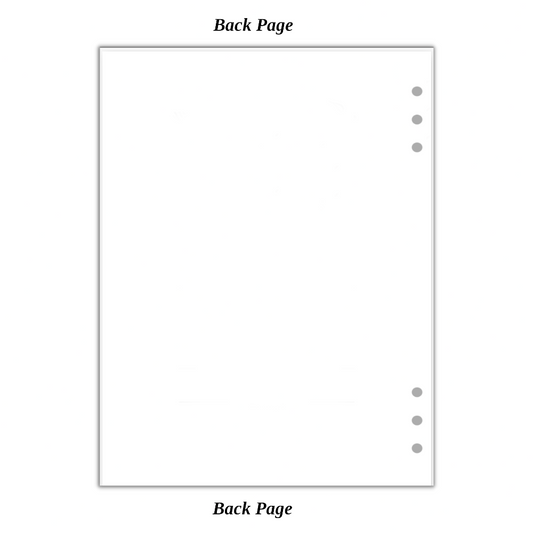 Personalized Custom Extra Blank Front Page Funeral Celebration of Life Guest Book Editable back of page