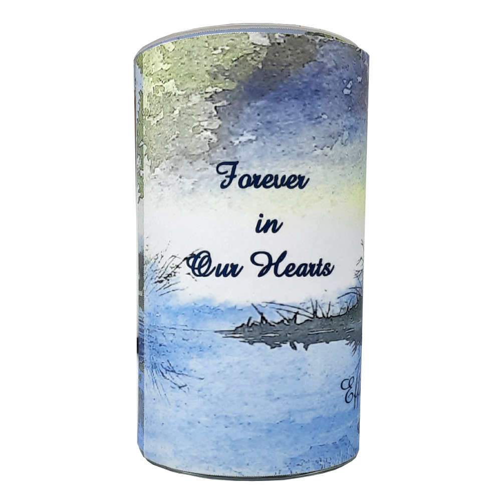 Personalized Custom Memorial Prayer Keepsake Candle Gift Example